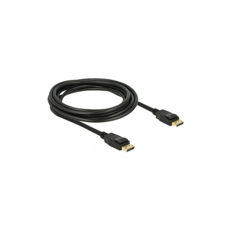 DeLOCK - DisplayPort cable - DisplayPort (M) to DisplayPort (M) - 3 m - latched - black - 0