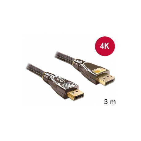 DeLOCK - DisplayPort cable - DisplayPort (M) to DisplayPort (M) - 3 m - anthracite - 0