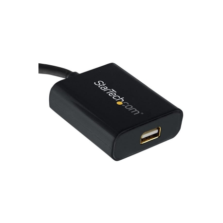 StarTech.com Thunderbolt 3 to Thunderbolt 2 Adapter, TB3 Laptop to TB2 Displays & Devices, Thunderbolt 2 20Gbps or Thunderbolt 1 10Gbps, TB3 to TB2 Converter, TB3 Certified, Windows & Mac - 8in Attached Cable (TBT3TBTADAP) - Thunderbolt adapter - Mini DisplayPort (F) to USB-C (M) - 28 cm - black - for P / N: TB3DK2DPM2, TB3DK2DPPDUE, TB3DKDPMAW, TB3DKDPMAWUE, TB3DOCK2DPPD, TB3DOCK2DPPU - 0
