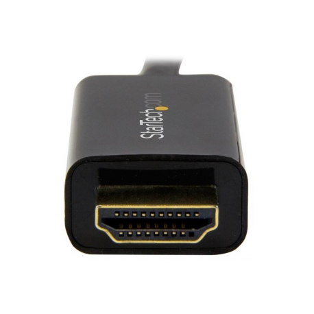 StarTech.com Mini DisplayPort to HDMI Adapter Cable - mDP to HDMI Adapter with Built-in Cable - Black - 3 m (10 ft.) - Ultra HD 4K 30Hz (MDP2HDMM3MB) - Adapter cable - Mini DisplayPort male to HDMI male - 3 m - black - 4K support - 2