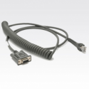 Zebra - Serial cable - DB-9 (F) to RJ-45 (10 pin) (M) - 2.7 m - coiled - for Symbol LS4278, LS7708, LS7808, LS9203, LS9208; Cyclone M2004; Digital Scanner DS 66XX