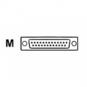 Datalogic - Serial cable - DB-25 (M) - 3 m - coiled - for PowerScan D8330, D8530, M8300, PBT7100, PD7110, PD7130, PD8300, PM8300, PM8500