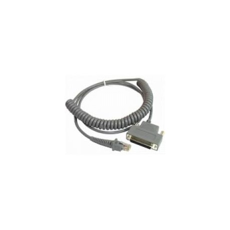 Datalogic CAB-363 - Serial cable - DB-25 (F) - coiled - for Catcher D511, D531; Gryphon 2D; Heron D110, D140, D150; Lynx Bluetooth BT432; Touch 65, 90 - 0
