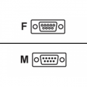 Intermec - Serial cable - DB-9 (F) to DB-9 (M) - 1.8 m - for Honeywell PM43c; PXie Series PX6ie; Intermec PA30; EasyCoder PD41, PD42