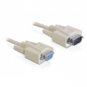 DeLOCK - Serial extension cable - DB-9 (M) to DB-9 (F) - 5 m - beige - China