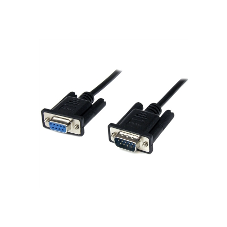 StarTech.com 1m Black DB9 RS232 Serial Null Modem Cable F / M - DB9 Male to Female - 9 pin Null Modem Cable - 1x DB9 (M), 1x DB9 (F), Black - Null modem cable - DB-9 (F) to DB-9 (M) - 1 m - black - for P / N: 1P3FPC-USB-SERIAL, ICUSB2321F, ICUSB2324, ICUSB2324I, ICUSB232PRO, ICUSB232V2 - 5