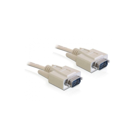 DeLOCK - Serial cable - DB-9 (M) to DB-9 (M) - 1 m - beige - China - 0