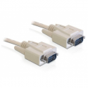 DeLOCK - Serial cable - DB-9 (M) to DB-9 (M) - 1 m - beige - China