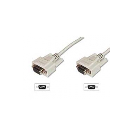 ASSMANN - Serial cable - DB-9 (F) to DB-9 (F) - 2 m - molded - beige - 0