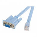StarTech.com 6 ft RJ45 to DB9 Cisco Console Management Router Cable - M / F Serial Console Cable (DB9CONCABL6) - Serial cable - RJ-45 (M) to DB-9 (F) - 1.8 m - blue - for P / N: EC1S952, EC2S952, IES101002SFP
