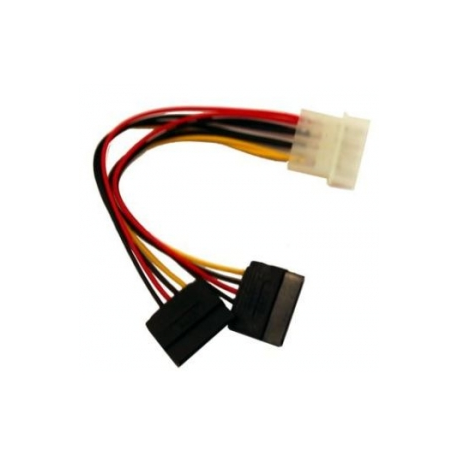 Gembird CC-SATA-PSY - Power adapter - SATA power (M) to 4 PIN internal power (M) - 15 cm - 0