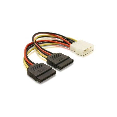 DeLOCK - Power cable - SATA power (M) to 4 PIN internal power (M) - 10 cm - for DeLock PCI Express Card - 0