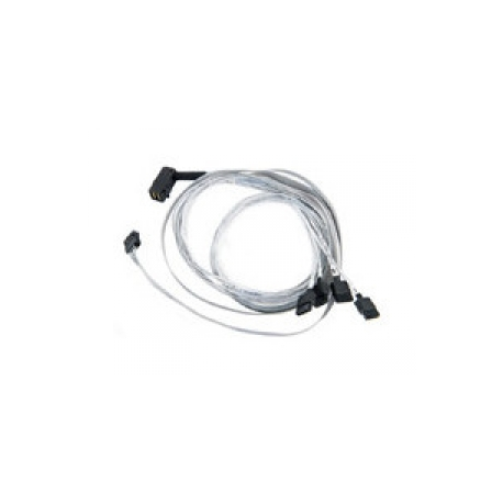 Microchip Adaptec - SAS internal cable - with Sidebands - SAS 6Gbit / s - 4-Lane - SATA (F) to 4 x Mini SAS HD (SFF-8643) (M) - 80 cm - right-angled connector - 0