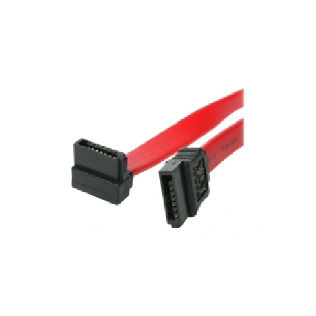 StarTech.com 18in SATA to Right Angle SATA Serial ATA Cable - 18in SATA Cable - 18 SATA Cable - 18in angled SATA Cable - SATA cable - Serial ATA 150 / 300 / 600 - SATA (R) to SATA (R) - 45.7 cm - right-angled connector - red - for P / N: 25S22M2NGFFR, 35S24M2NGFF, CFAST2SAT25, S251BU31REM, S322M225R, S32M2NGFFPEX - 0
