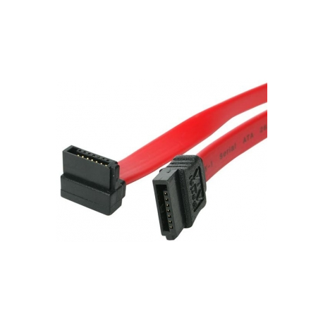 StarTech.com 24in SATA to Right Angle SATA Serial ATA Cable - SATA cable - Serial ATA 150 / 300 / 600 - SATA (R) to SATA (R) - 61 cm - right-angled connector - red - for P / N: 25S22M2NGFFR, 25SATSAS35HD, CFAST2SAT25, S322M225R, S32M2NGFFPEX, ST521PMINT - 1