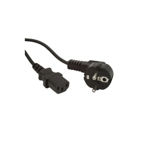 Gembird PC-186-VDE-3M - Power cable - CEE 7 / 7 (M) angled to IEC 60320 C13 straight - 10 A - 3 m - molded - black - 0