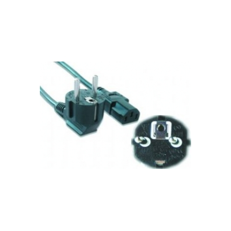 Gembird PC-186-VDE-10M - Power cable - CEE 7 / 7 (M) angled to IEC 60320 C13 straight - 16 A - 10 m - molded - black - 0