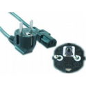 Gembird PC-186-VDE-10M - Power cable - CEE 7 / 7 (M) angled to IEC 60320 C13 straight - 16 A - 10 m - molded - black