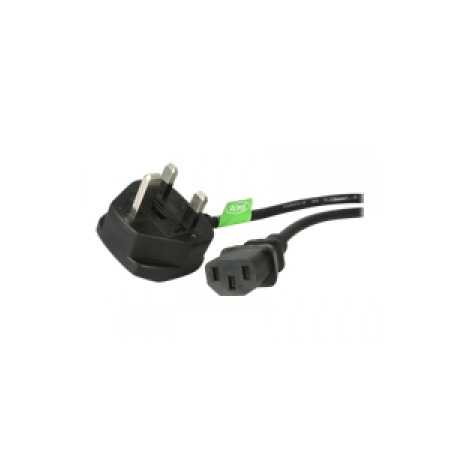 StarTech.com 10ft (3m) UK Computer Power Cable, 18AWG, BS 1363 to C13 Power Cord, 10A 250V, Black Replacement AC Power Cord, TV / Monitor Power Cable, BS 1363 to IEC 60320 C13 Kettle Lead - Power Supply Cable - Power cable - IEC 60320 C13 to BS 1363 (M) - 3 m - black - 0