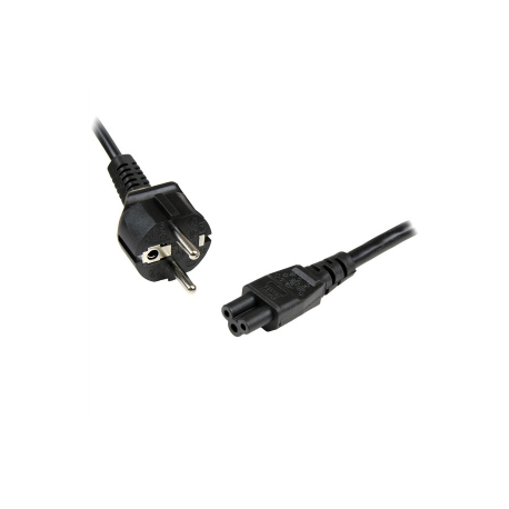 StarTech.com 2m (6ft) Laptop Power Cord, EU Schuko to C5, 2.5A 250V, 18AWG, Notebook  /  Laptop Replacement AC Cord, Printer / Power Brick Cord, Schuko CEE 7 / 7 to Clover Leaf IEC 60320 C5 - Laptop Charger Cable - Power cable - IEC 60320 C5 to CEE 7 / 7 (M) - AC 250 V - 2 m - black - 3