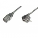 ASSMANN - Power cable - CEE 7 / 7 to IEC 60320 C13 - AC 250 V - 1.8 m - 90° connector - black
