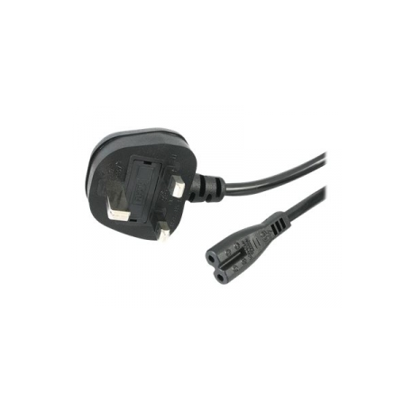 StarTech.com 3ft (1m) UK Laptop Power Cable, BS 1363 to C7, 2.5A 250V, 18AWG, Black, AC Notebook / Laptop Replacement Cord, Printer Cable, UK Laptop Charger Cord, BS 1363 to IEC60320 C7 - Power Brick Cord - Power cable - IEC 60320 C7 to BS 1363 (M) - AC 250 V - 1 m - black - 0