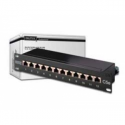 DIGITUS DN-91512S - Patch panel - CAT 5e - RJ-45 X 12 - 1U - 10"