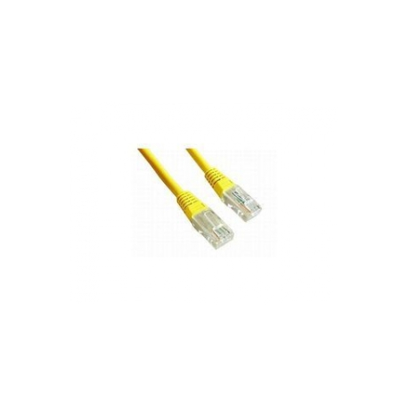 Gembird - Patch cable - RJ-45 (M) to RJ-45 (M) - 25 cm - UTP - CAT 5e - molded - yellow - 0