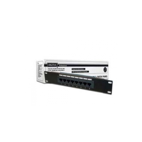DIGITUS Professional DN-91508U - Patch panel - CAT 5e - UTP - RJ-45 X 8 - 1U - 10" - 0