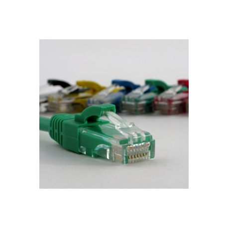 Netrack - Patch cable - RJ-45 (M) to RJ-45 (M) - 25 cm - UTP - CAT 5e - molded, snagless - green - 0