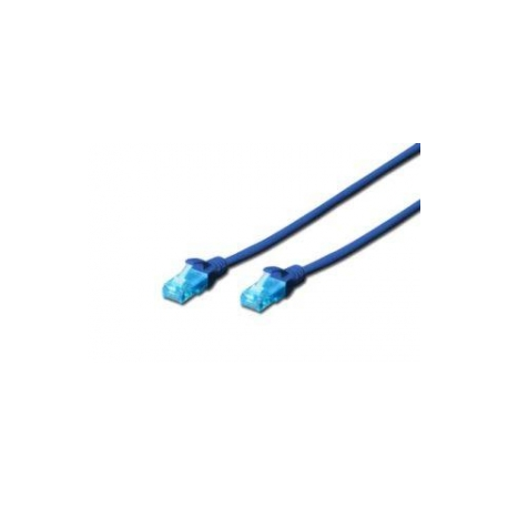 DIGITUS Ecoline - Patch cable - RJ-45 (M) to RJ-45 (M) - 50 cm - UTP - CAT 5e - booted - blue - 1