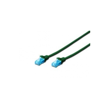 DIGITUS Ecoline - Patch cable - RJ-45 (M) to RJ-45 (M) - 2 m - UTP - CAT 5e - booted - green - 0