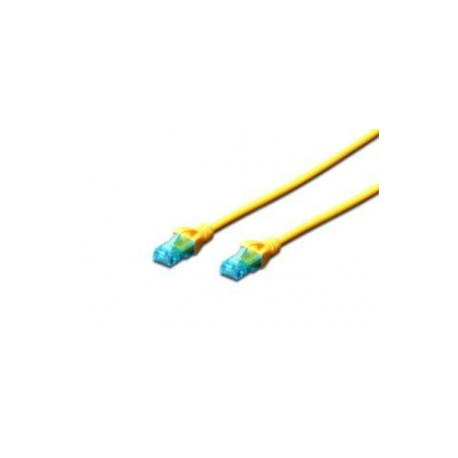 DIGITUS Ecoline - Patch cable - RJ-45 (M) to RJ-45 (M) - 1 m - UTP - CAT 5e - booted - grey - 0