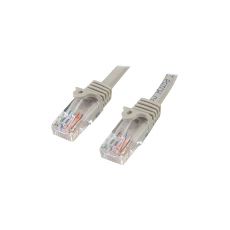 StarTech.com 2m Gray Cat5e  /  Cat 5 Snagless Patch Cable - Patch cable - RJ-45 (M) to RJ-45 (M) - 2 m - UTP - CAT 5e - molded, snagless - grey - 0