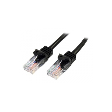 StarTech.com 2m Black Cat5e  /  Cat 5 Snagless Patch Cable - Patch cable - RJ-45 (M) to RJ-45 (M) - 2 m - UTP - CAT 5e - molded, snagless - black - 0