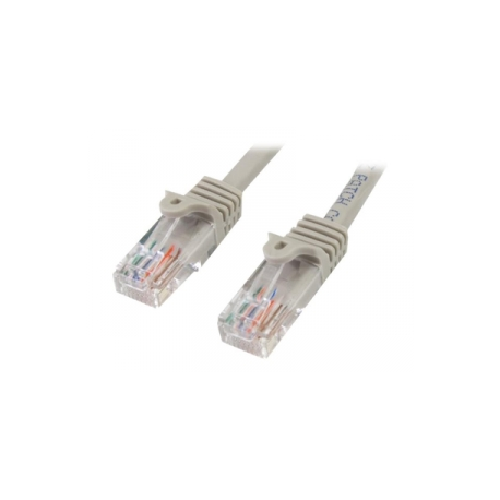 StarTech.com 3m Gray Cat5e  /  Cat 5 Snagless Patch Cable - Patch cable - RJ-45 (M) to RJ-45 (M) - 3 m - UTP - CAT 5e - molded, snagless - grey - 0