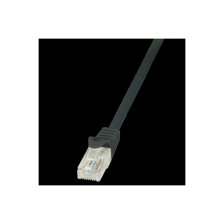 LogiLink - Patch cable - RJ-45 (M) to RJ-45 (M) - 2 m - UTP - CAT 5e - black - 0