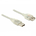 DeLOCK - USB extension cable - USB (F) to USB (M) - USB 2.0 - 1 m - transparent