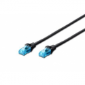 DIGITUS Professional - Patch cable - RJ-45 (M) to RJ-45 (M) - 2 m - UTP - booted, snagless - black