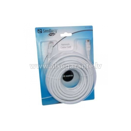 Sandberg SAVER - Patch cable - RJ-45 (M) to RJ-45 (M) - 10 m - UTP - CAT 6 - 0