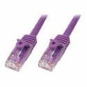 StarTech.com 15m CAT6 Ethernet Cable, 10 Gigabit Snagless RJ45 650MHz 100W PoE Patch Cord, CAT 6 10GbE UTP Network Cable w / Strain Relief, Purple, Fluke Tested / Wiring is UL Certified / TIA - Category 6 - 24AWG (N6PATC15MPL) - Patch cable - RJ-45 (M) to RJ-45 (M) - 15 m - UTP - CAT 6 - molded, snagless - purple