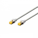 DIGITUS - Patch cable - RJ-45 (M) to RJ-45 (M) - 3 m - SFTP - CAT 6a - booted, halogen-free, snagless - grey