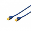 DIGITUS - Patch cable - RJ-45 (M) to RJ-45 (M) - 2 m - SFTP - CAT 6a - booted, halogen-free, snagless - blue
