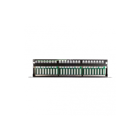 Netrack - Patch panel with shelf - rack mountable - RJ-45 X 24 - 0.5U - 19" - 4