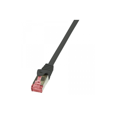 LogiLink PrimeLine - Patch cable - RJ-45 (M) to RJ-45 (M) - 2 m - SFTP, PiMF - CAT 6 - halogen-free, snagless - black - 0
