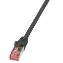 LogiLink PrimeLine - Patch cable - RJ-45 (M) to RJ-45 (M) - 2 m - SFTP, PiMF - CAT 6 - halogen-free, snagless - black
