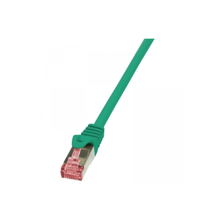 LogiLink PrimeLine - Patch cable - RJ-45 (M) to RJ-45 (M) - 1 m - SFTP, PiMF - CAT 6 - halogen-free - green - 0