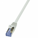 LogiLink PrimeLine - Patch cable - RJ-45 (M) to RJ-45 (M) - 1 m - SFTP, PiMF - CAT 6a - halogen-free, molded, snagless - grey