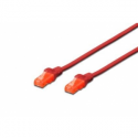 DIGITUS Professional - Patch cable - RJ-45 (M) to RJ-45 (M) - 2 m - UTP - CAT 6e - booted, snagless - red