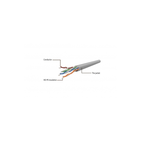 cablexpert - Patch cable - RJ-45 (M) to RJ-45 (M) - 1 m - UTP - CAT 6 - molded, stranded - grey - 0